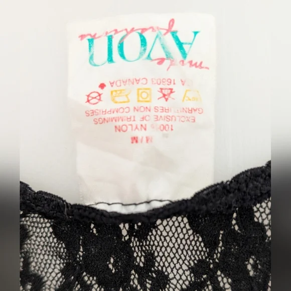 Avon Black Lace Robe - Picture 4 of 4